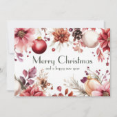 Carte de voeux de Noël Festive et élégante (Devant)