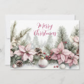 Carte de voeux de Noël Festive et élégante (Devant)