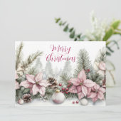 Carte de voeux de Noël Festive et élégante (Debout devant)