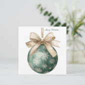 Carte de vœux de Noël festive et élégante (Debout devant)