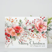 Carte de voeux de Noël Festive et élégante (Debout devant)