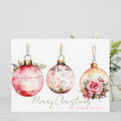 Carte de voeux de Noël Festive et élégante (Debout devant)