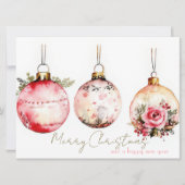 Carte de voeux de Noël Festive et élégante (Devant)