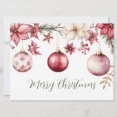 Carte de voeux de Noël Festive et élégante (Devant)