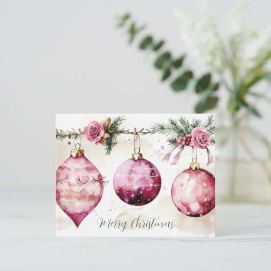 Carte de voeux de Noël Festive et élégante (Debout devant)