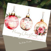 Carte de voeux de Noël Festive et élégante