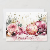 Carte de voeux de Noël Festive et élégante (Devant)