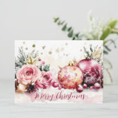 Carte de voeux de Noël Festive et élégante (Debout devant)