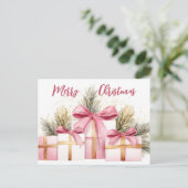 Carte de voeux de Noël Festive et élégante (Debout devant)