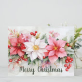 Carte de voeux de Noël Festive et élégante (Debout devant)