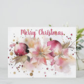 Carte de voeux de Noël Festive et élégante (Debout devant)