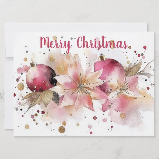 Carte de voeux de Noël Festive et élégante (Devant)