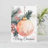 Carte de voeux de Noël festive et festive (Debout devant)