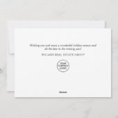 Carte de vœux de Noël festive holly berry (Dos)