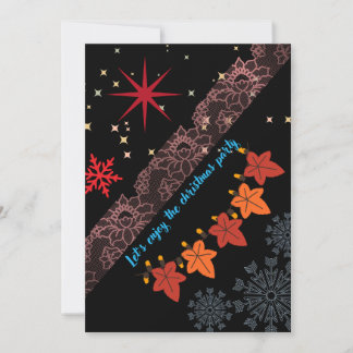 Carte de vœux de Noël – Fêtes de fin d'année festi