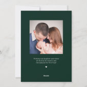 Carte de vœux de Noël Floral Bliss (Dos)