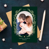 Carte de vœux de Noël Floral Bliss