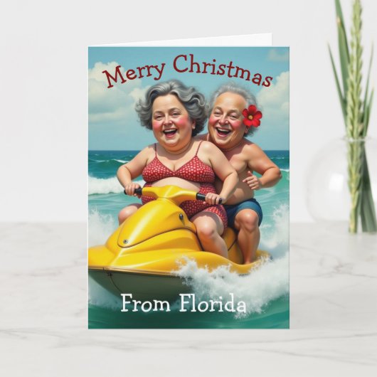Carte de voeux de Noël Floride (Devant)