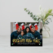 Carte de vœux de Noël FOIL Joyeux Aménagement (Debout devant)