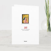 Carte de voeux de Noël Fra Angelico Angel (Dos)