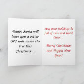 Carte de voeux de Noël Geocaching (Intérieur)