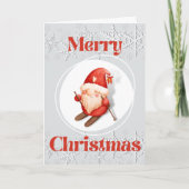 Carte de voeux de Noël Gnome (Devant)