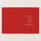 Carte de voeux de Noël Gold Foil Pines (Intérieur)