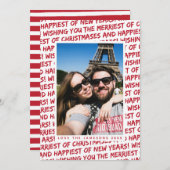 Carte de vœux de Noël *Graffiti de Noël* (Devant / Derrière)