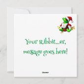 Carte de vœux de Noël grenouille rigolote (Dos)