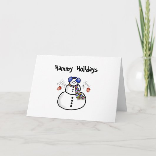 Carte de voeux de Noël "Hammy Holidays" (Devant)
