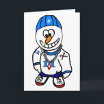 Carte de voeux de Noël Hip-Hop Rapper Snowman<br><div class="desc">Carte de voeux de Noël Hip-Hop Rapper Snowman</div>