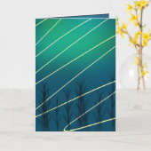 Carte de vœux de Noël hivernal (Fleur jaune)