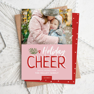 Carte de vœux de Noël Holiday Cheer