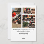 Carte de voeux de Noël Holly Jolly (Dos)