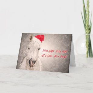 Carte de voeux de Noël Horse