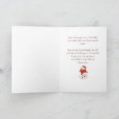 Carte de vœux de Noël Je veux que vous Bonhomme de (Intérieur)