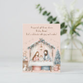 Carte de vœux de Noël Jésus bébé (Debout devant)