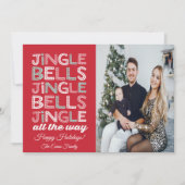 Carte de voeux de Noël Jingle Bells (Devant)