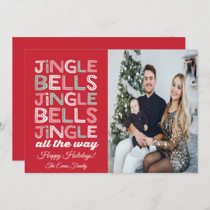 Carte de voeux de Noël Jingle Bells