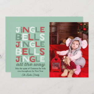 Carte de voeux de Noël Jingle Bells