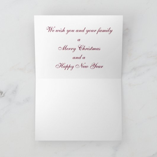 Carte de voeux de Noël/Joie au monde (Intérieur)