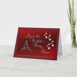 Carte de vœux de Noël/Joie au monde