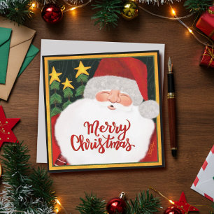 Carte de vœux de Noël Jolly Santa Christmas Inspir