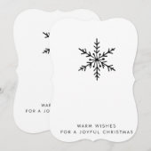 Carte de vœux de Noël joyeuse (Devant / Derrière)
