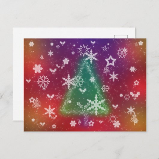 Carte de vœux de Noël joyeuse (Devant / Derrière)