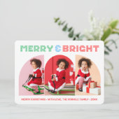 Carte de voeux de Noël Joyeuse et brillante (Debout devant)