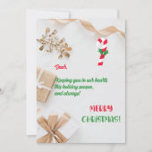 Carte de voeux de Noël joyeuse et brillante (Devant)