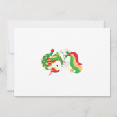 Carte de voeux de Noël joyeuse et brillante (Dos)