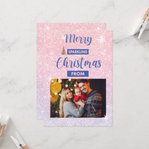 Carte de voeux de Noël Joyeuse et pétillante