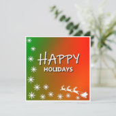 Carte de vœux de Noël-Joyeuses Fêtes (Debout devant)